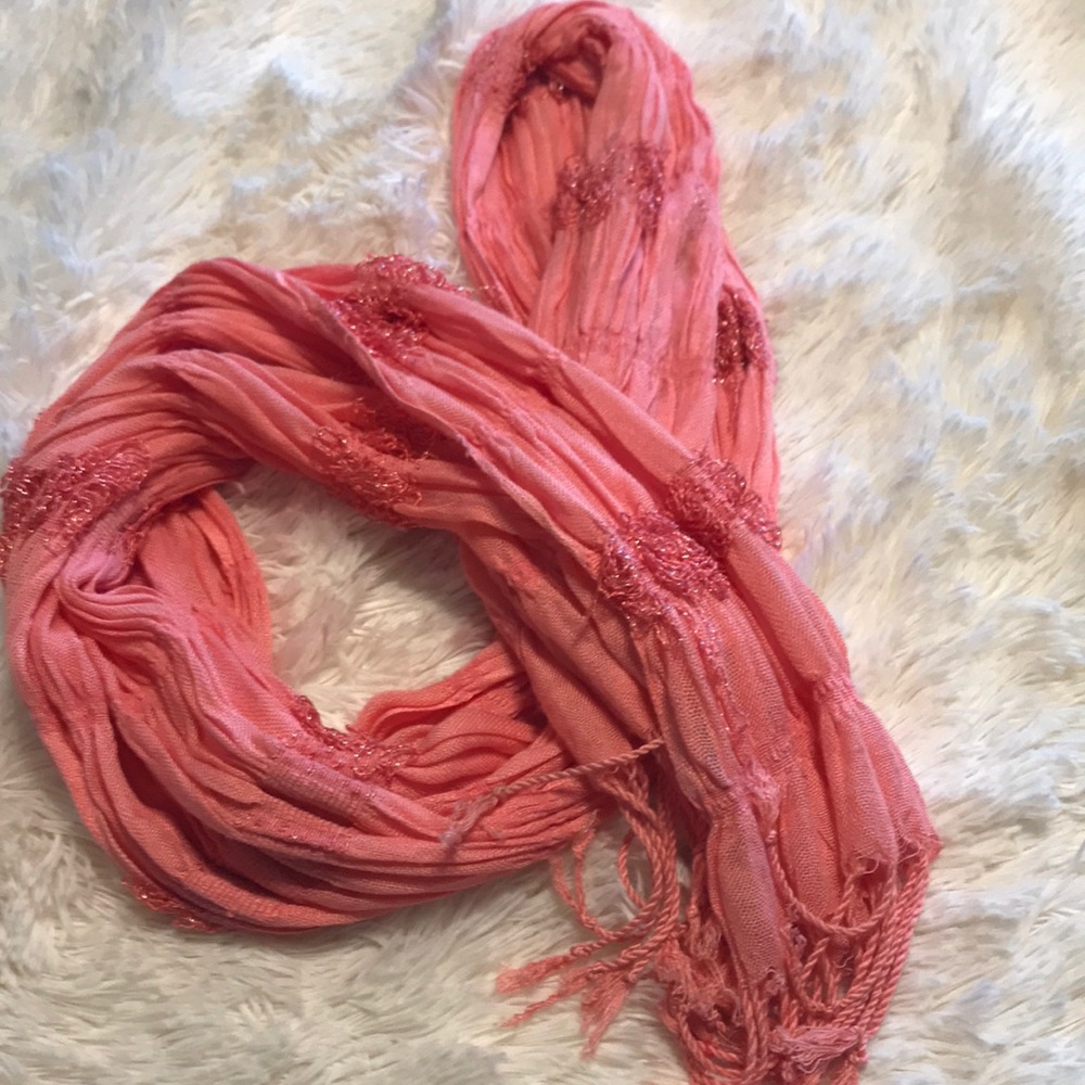 Pink Sparkly scarf